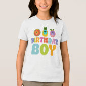 Super eenvoudig | Bumble Nums Summer Birthday Boy Tri-Blend Shirt (Voorkant)