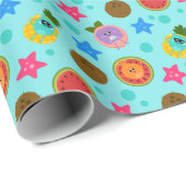 Super eenvoudig | Bumble Nums Summer Birthday Cadeaupapier (Rol Hoek)