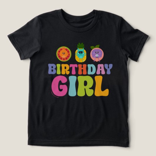 Super eenvoudig | Bumble Nums Summer Birthday Girl Tri-Blend Shirt (Design voorkant)