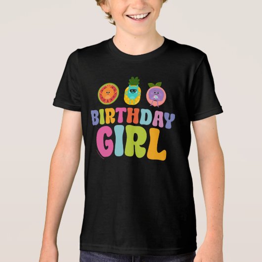Super eenvoudig | Bumble Nums Summer Birthday Girl Tri-Blend Shirt (Voorkant)