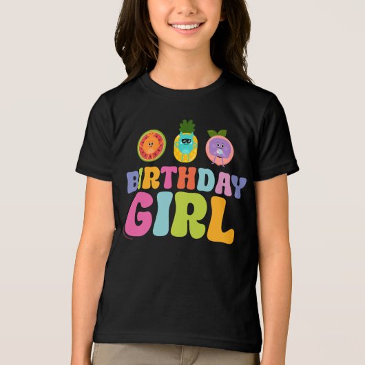Super eenvoudig | Bumble Nums Summer Birthday Girl Tri-Blend Shirt (Voorkant)
