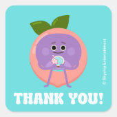 Super eenvoudig | Bumble Nums Summer Birthday Vierkante Sticker (Voorkant)