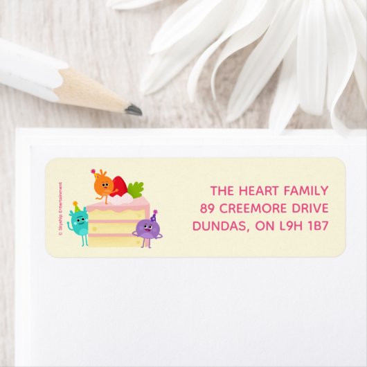 Super eenvoudig | Bumble Nums Verjaardagstaart Etiket (Insitu)