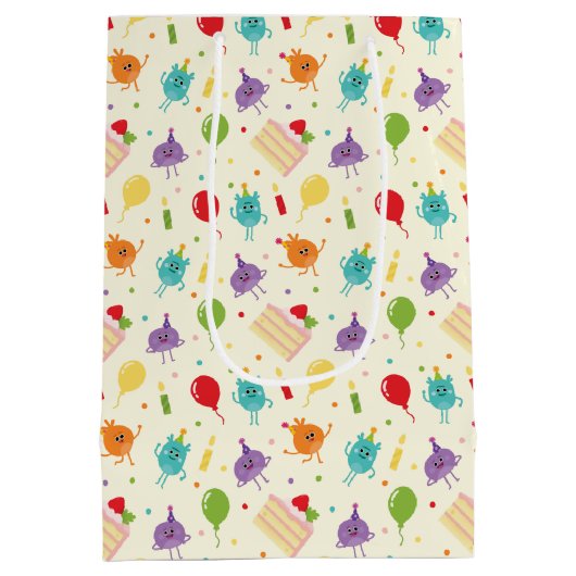 Super eenvoudig | Bumble Nums Verjaardagstaart Pat Medium Cadeauzakje (Achterkant)