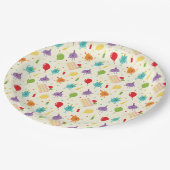 Super eenvoudig | Bumble Nums Verjaardagstaart Pat Papieren Bordje (Gekanteld)