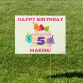 Super eenvoudig | Bumble Nums Verjaardagstaart Tuinbord