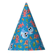 Super eenvoudig | Finny the Shark Confetti Verjaar Feesthoedjes (Achterkant)