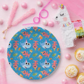 Super eenvoudig | Finny the Shark Confetti Verjaar Papieren Bordje (Feest)