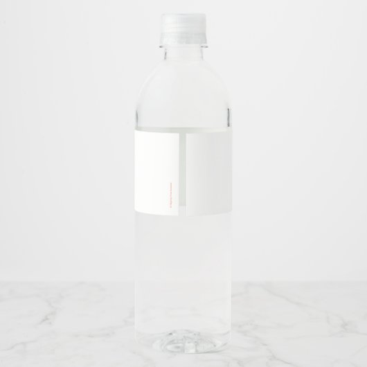 Super eenvoudig | Finny the Shark Confetti Verjaar Waterfles Etiket (Achterkant)