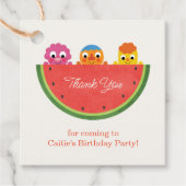 Super eenvoudig | Noodle & Pals Watermelon Party Bedankjes Labels (Voorkant)