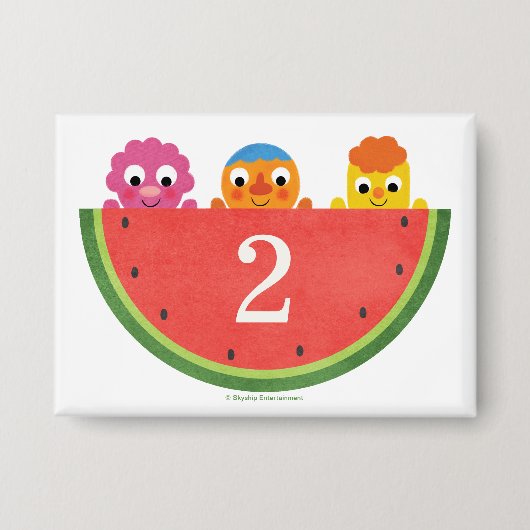 Super eenvoudig | Noodle & Pals Watermelon Party Button (Voorkant)