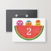 Super eenvoudig | Noodle & Pals Watermelon Party Button (Voorkant / Achterkant)