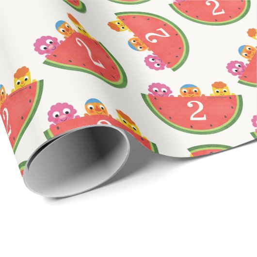 Super eenvoudig | Noodle & Pals Watermelon Party Cadeaupapier (Rol Hoek)