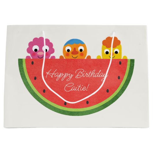 Super eenvoudig | Noodle & Pals Watermelon Party Groot Cadeauzakje (Voorkant)