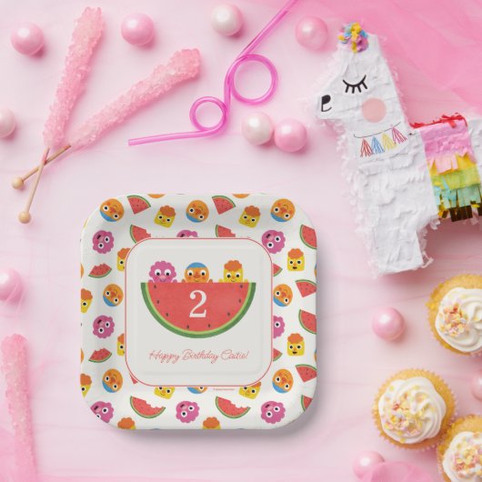 Super eenvoudig | Noodle & Pals Watermelon Party Papieren Bordje (Feest)