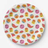 Super eenvoudig | Noodle & Pals Watermelon Party Papieren Bordje (Voorkant)