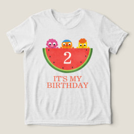 Super eenvoudig | Noodle & Pals Watermelon Party Tri-Blend Shirt