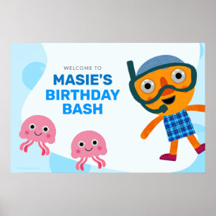Super eenvoudig   Noodle & Pals Zwemfeest Poster