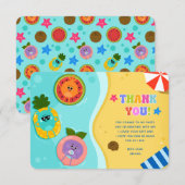 Super eenvoudige Bumble Numbs Summer Birthday Bedankkaart (Voorkant / Achterkant)