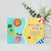 Super eenvoudige Bumble Numbs Summer Birthday Bedankkaart (Staand voorkant)