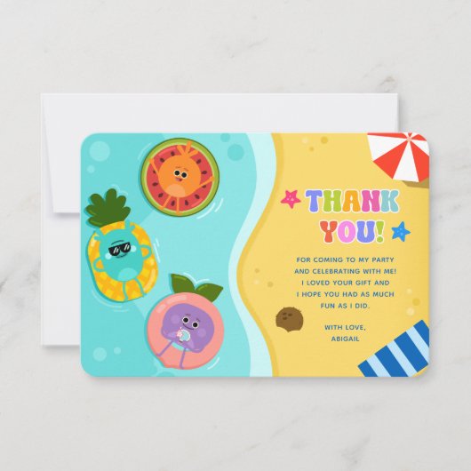 Super eenvoudige Bumble Numbs Summer Birthday Bedankkaart (Voorkant)