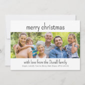 Super eenvoudige foto kerst Kaart (Voorkant)