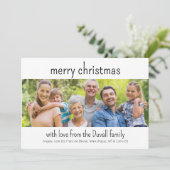 Super eenvoudige foto kerst Kaart (Staand voorkant)