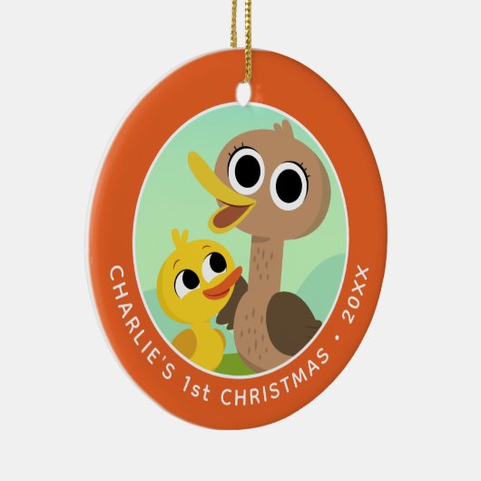 Super eenvoudige liedjes | 5 kleine eendjes 1e ker keramisch ornament (Rechts)