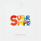 Super eenvoudige liedjes | Aangepaste Cheesy eerst Metalen Ornament (Achterkant)