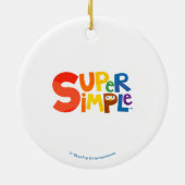 Super eenvoudige liedjes | Aangepaste Finny eerste Keramisch Ornament (Achterkant)