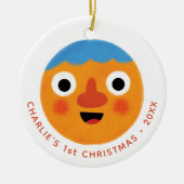 Super eenvoudige liedjes | Custom noedel eerste ke Keramisch Ornament (Voorkant)