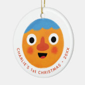 Super eenvoudige liedjes | Custom noedel eerste ke Keramisch Ornament (Links)