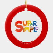 Super eenvoudige liedjes Hugo Rhymington Holiday Keramisch Ornament (Achterkant)