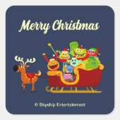 Super eenvoudige liedjes Rhymington Sleigh Ride Ho Vierkante Sticker (Voorkant)