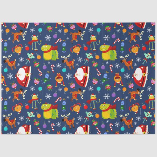 Super eenvoudige noedel en vrienden vakantie tissuepapier (Voorkant)