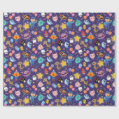 Super eenvoudige tekens Verjaardagspatroon Cadeaupapier (Vlak)