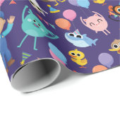 Super eenvoudige tekens Verjaardagspatroon Cadeaupapier (Rol Hoek)