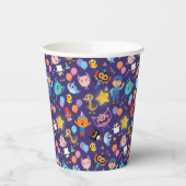 Super eenvoudige tekens Verjaardagspatroon Papieren Bekers (Links)