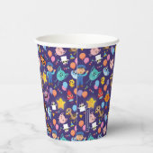 Super eenvoudige tekens Verjaardagspatroon Papieren Bekers (Rechts)