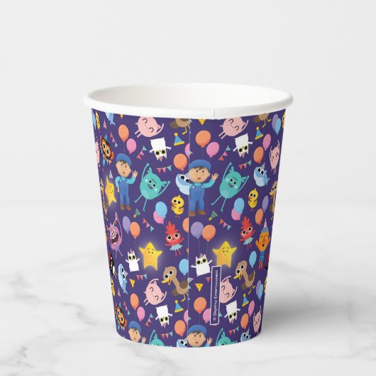 Super eenvoudige tekens Verjaardagspatroon Papieren Bekers (Rechts)