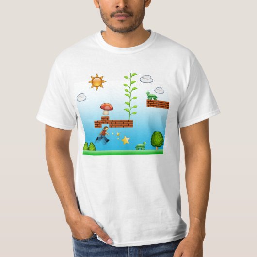 Super Emoji Bros! T-shirt (Voorkant)