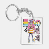Super en Echt: Anime Straatmode Duo Sleutelhanger (Voorkant Links)