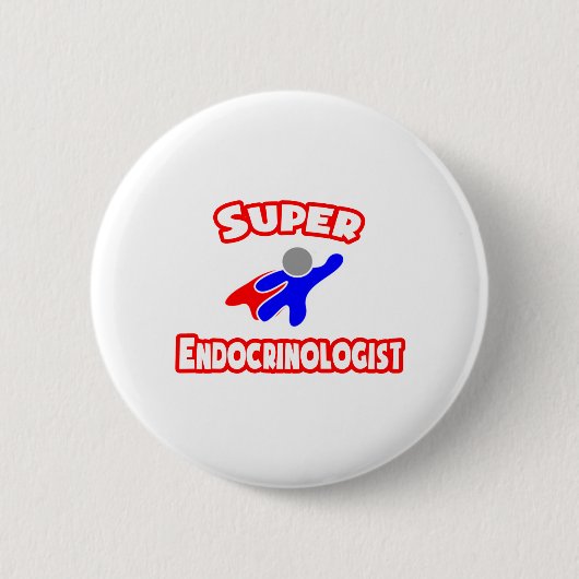 Super Endocrinoloog Ronde Button 5,7 Cm (Voorkant)