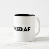 Super enthousiast tweekleurige koffiemok (Voorkant rechts)