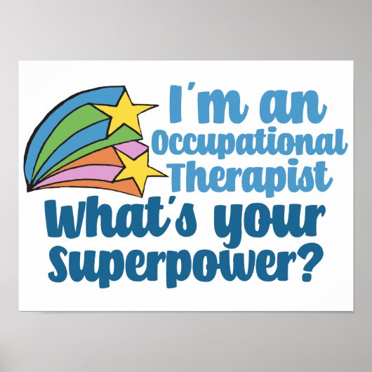 Super Ergotherapeut Schattig OT Poster (Voorkant)