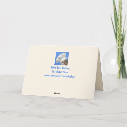 Super Excited Cat Birthday Kaart (Achterkant)