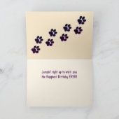 Super Excited Cat Birthday Kaart (Binnen)