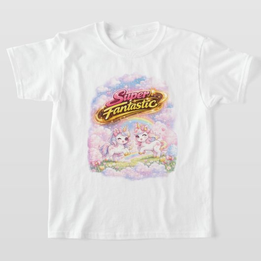 Super Fantastische Eenhoorn Tijd T-shirt (Laagn)