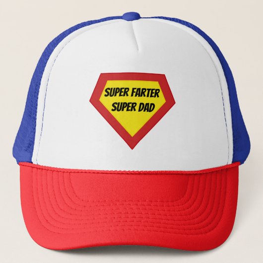 Super Farter Super Pap Trucker Pet (Voorkant)