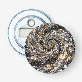 Super Flasher Spiraal Zilver & Goud Button Flesopener